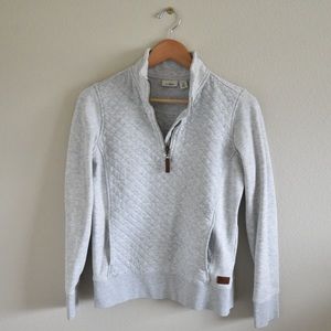 Llbean women’s quilted pullover quarter zip